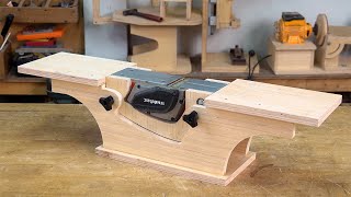 Making A Benchtop Jointer Electric Hand Planer Hacks [upl. by Adnopoz503]