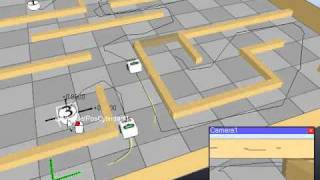 Robot Simulator Path Planning in VREP [upl. by Winni]