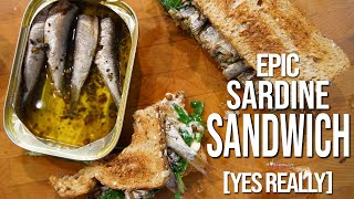 Best Sardine Sandwich Recipe  SAM THE COOKING GUY [upl. by Onimod]