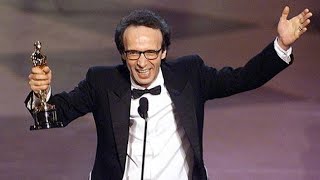 21 Marzo 1999  Roberto Benigni riceve il premio Oscar [upl. by Sollows]