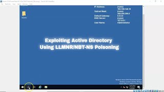 Exploiting Active Directory Using LLMNRNBTNS Poisoning [upl. by Anailil]