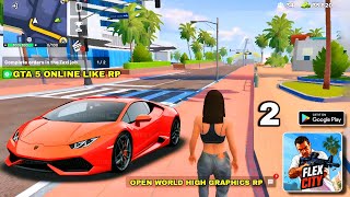 Flex City Vice Online Gameplay  Online Rp Taxi Mission  Gta Online like Game [upl. by Ahsaetal]