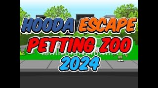 Hooda Escape Petting Zoo 2024  Walkthrough  Hints  Cheats [upl. by Ahsenat]