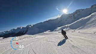 Arosa Lenzerheide Piste 1 Ski Schweiz Arosa 18122023 4K UNCUT SCENIC VIEW [upl. by Saree]