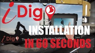 iDig 2D Grade Control in 60 Seconds  Installation [upl. by Maddock732]