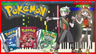 Rival Battle Theme  Pokemon RSE  Piano Tutorial Synthesia♫ [upl. by Paresh]