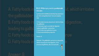 Cholecystitis and cholelithiasis NCLEXRNPN Questions amp Answers with Rationals [upl. by Mallin]