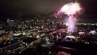 Highlights New Years 2023 Fireworks at Space Needle  Seattle WA [upl. by Nospmas]