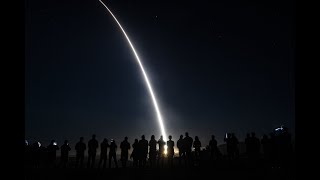 US Air Force test launches unarmed ICBM [upl. by Inalaehak]