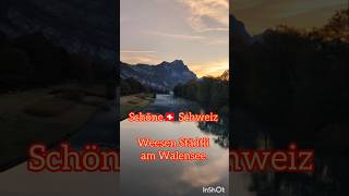 beautiful🇨🇭Switzerland Weesen small town on Lake Walensee [upl. by Millian]