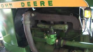 John Deere 1010 with New Carb [upl. by Lihkin]