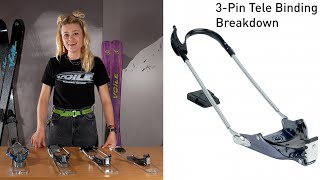 Voile 3Pin Telemark Binding Breakdown [upl. by Glogau247]