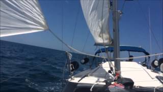 The Sailing Rode 13 Sailing north from Ponce Inlet past Daytona Beach [upl. by Bakki]