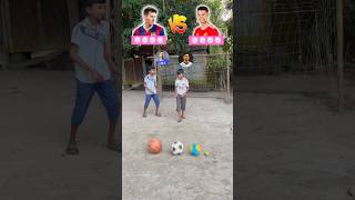 2 best footballer challenge ⁉️🤯shorts trending football ronaldo messi [upl. by Gratt]