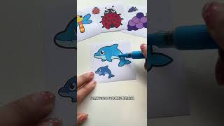 Mini coloring book with stickers you can make yourself Rich patterns and thick paper Coloring [upl. by Gnuhn]