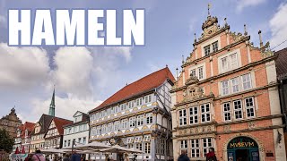 Hameln Altstadt Rattenfänger Glockenspiel Fachwerkhäuser Niedersachsen Deutschland [upl. by Gunther]