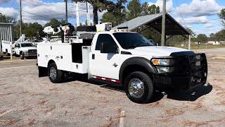 2011 FORD F550 MECHANICS TRUCK SERVICE TRUCK UTILITY CRANE COMPRESSOR FOR SALE [upl. by Hulbig]