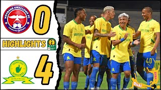 Mbabane Swallows vs Mamelodi Sundowns Goals Extended Highlights CAF Champions League 202425 [upl. by Kallman]