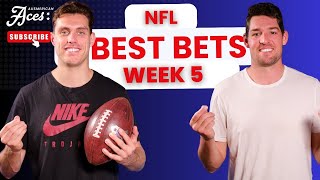 🏈 Aces NFL Show 🤑 Week 5 Best Bets [upl. by Adnof]