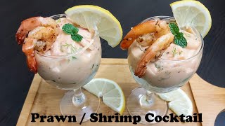 PRAWN COCKTAIL RECIPE  Christmas Special Party Recipe  Shrimp Cocktail  Cocktail Sauce Recipe [upl. by Enel]