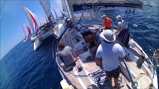 Partenza regata Brindisi Corfù 2017  vista da Blue Lion Stag 38 [upl. by Atiuqes]