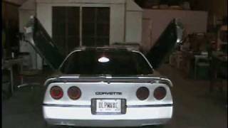 C4 Corvette LamboVertical Door Kit video [upl. by Rhpotsirhc]