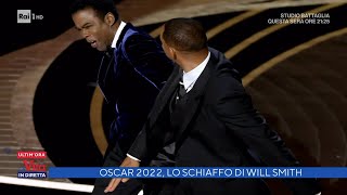 Oscar 2022 Will Smith schiaffeggia Chris Rock  La vita in diretta 28032022 [upl. by Jacobo469]