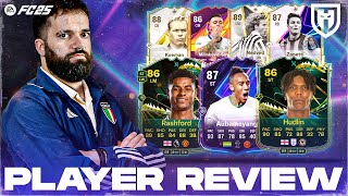 AUBAMEYANG 87 HUDLIN 86 RASHFORD 86 ZANETTI 87 NEDVED 89 SAVIC 86 KOEMAN 88  FC25 REVIEW [upl. by Lanoil]