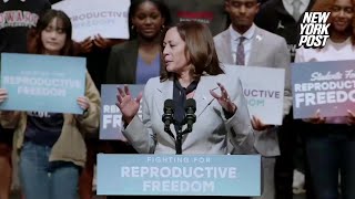 Kamala Harris word salad speech at proabortion rally blasted by critics  New York Post [upl. by Klayman]