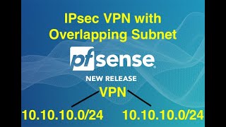 PfSense IPsec sitetosite VPN with Overlapping subnetsubnet to subnet NAT on IPsec VPN [upl. by Dagnah]