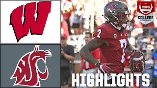 Wisconsin Badgers vs Washington State Cougars  Full Game Highlights [upl. by Aiblis]