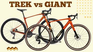 2025 TREK CHECKPOINT SL 5 AXS GEN 3 3199 vs GIANT REVOLT ADVANCED 2 3000  Head To Head [upl. by Ecirtnahs]