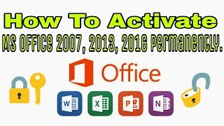 How to Activate MS Office 2007 2013 2016 Permanently  Computer Tips [upl. by Euqram765]