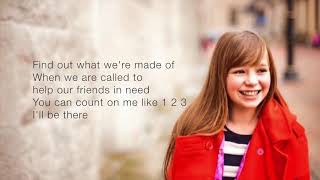 Connie Talbot  Count On Me Lyrics [upl. by Birgitta]