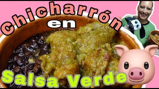 Chicharron en salsa Verde  Receta Fácil con un toque especial y Riquísima [upl. by Eesdnyl]