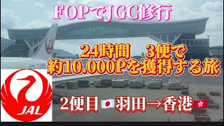 JAL JGC修行 第二弾 9月に急遽修行開始していました！羽田発香港行き！24時間で3便 [upl. by Clem]