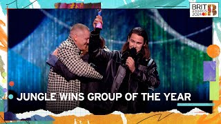 Jungle Win Their FIRST Ever BRIT Award  The BRIT Awards 2024 [upl. by Terti]