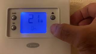 Unlock Carrier Thermostat [upl. by Esereht]