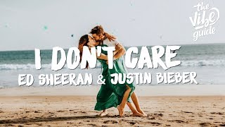 Ed Sheeran amp Justin Bieber  I Dont Care Lyrics [upl. by Girand486]