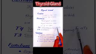 Thyroid gland physiology  Thyroid hormone biochemistry shorts biochemistry [upl. by Dich]