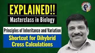 Shortcut for Dihybrid Cross Calculations  Principles of Inheritance amp Variations  NEET Biology [upl. by Ahsaei118]