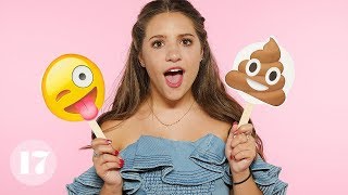 Mackenzie Ziegler Reveals Her Most Embarrassing Stories Using Emojis  Seventeen [upl. by Franza]