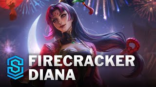 Firecracker Diana Skin Spotlight  League of Legends [upl. by Nagear]