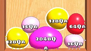 Blob Merge 3D  Infinity Level Satisfying ASMR Gameplay   Cube Arena 2048 [upl. by Adeehsar]