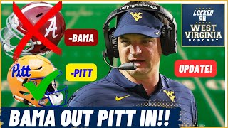 Is West Virginia REMOVING Alabama and ADDING Pitt to the schedule Whats next [upl. by Herwig]