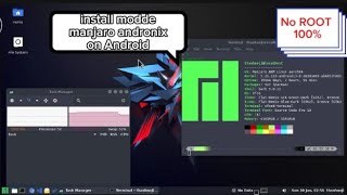 how to install Modded Manjaro from Andronix on Android 14  No Root 100  Thành Noji [upl. by Jeromy]