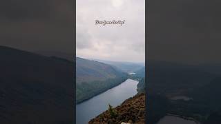 📌 Glendalough Mountains Ireland🇮🇪View of the Upper amp Lower Lakes from the top🏞️More coming up soon [upl. by Ramonda]