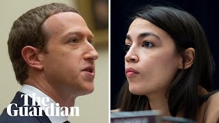 So you wont take down lies Alexandria OcasioCortez challenges Facebook CEO [upl. by Bores]