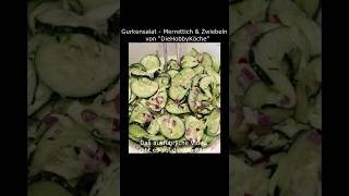 Gurkensalat mit Merrettich amp Zwiebeln  Cucumber salad with horseradish amp onions [upl. by Hapte700]