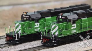 Rivet Counter HO BN SD402 by ScaleTrainscom [upl. by Odnomra]